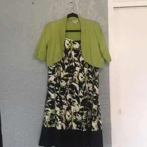 Dress Barn fit & flare dress w/ matching bolero